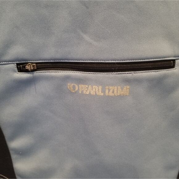 Pearl Izumi Cycling Jacket Blue Athletic Workout Long Sleeve Zip Closer Size M - Picture 9 of 12